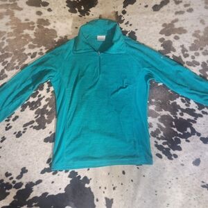 Columbia Half-Zip Top in Teal